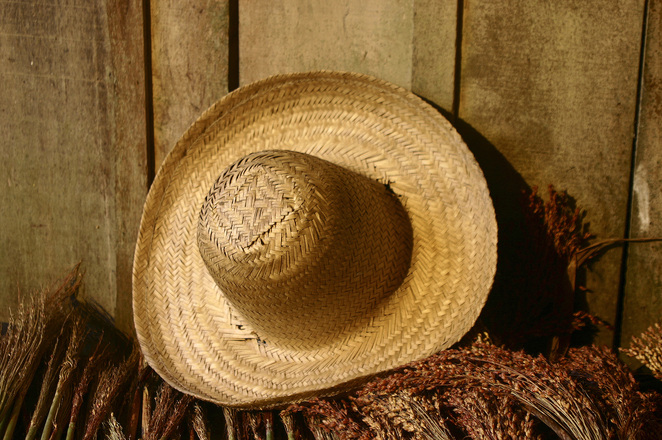 straw hat reminds me of Grandpa Tanner